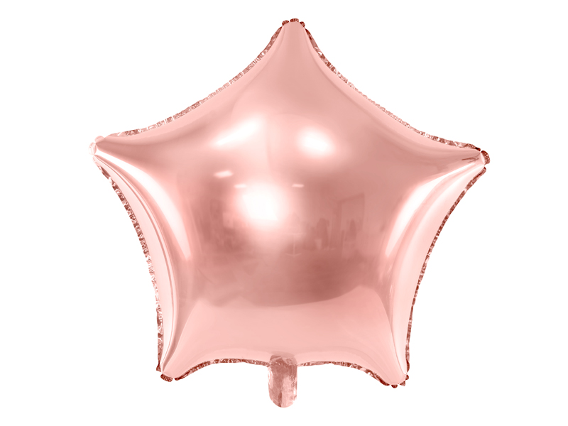Levně Fóliový balónek hvězda růžovo-zlatý 48cm