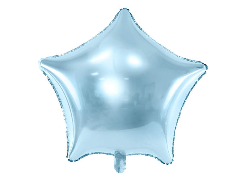 Fóliový balónek Hvězda světlemodrý 48cm