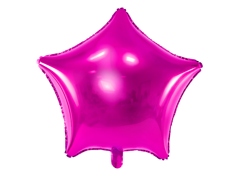 Fóliový balónek Hvězda tmavě růžová 48cm