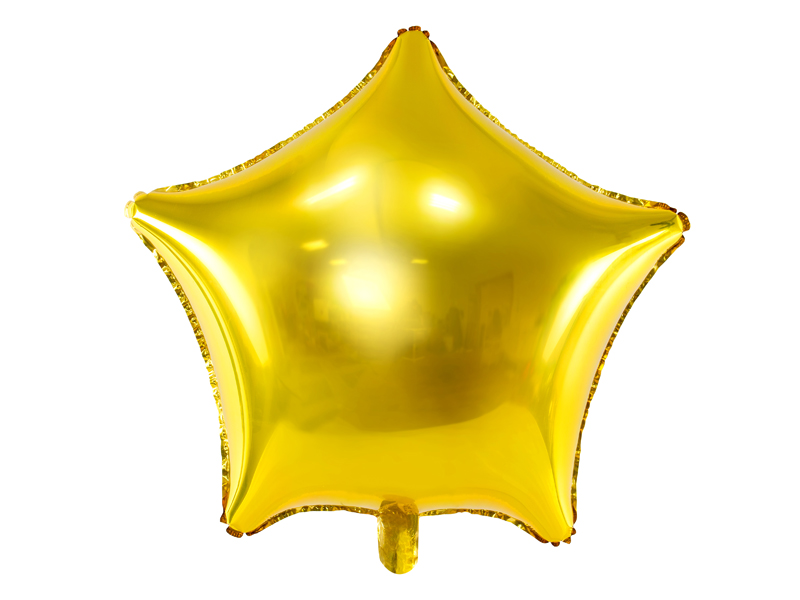 Fóliový balónek hvězda zlatá 48cm