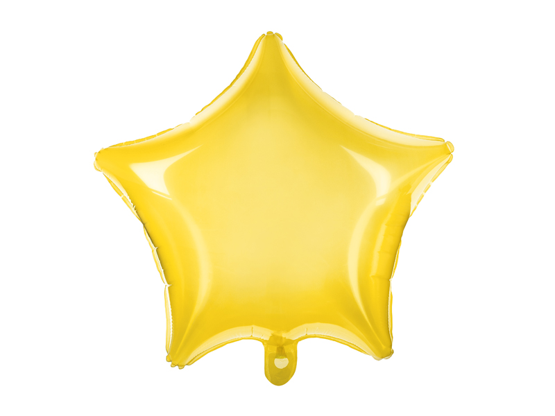 Fóliový balónek Hvězda žlutý 48cm