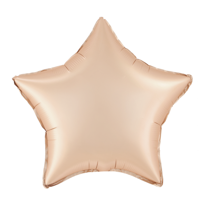 Levně Foliový balónek hvězda pudrově růžový 45cm
