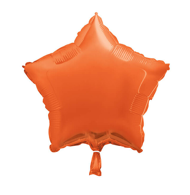 Levně Fóliový balónek hvězda oranžová 45cm