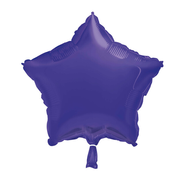 Fóliový balón hvězda tmavě purpurová 45cm