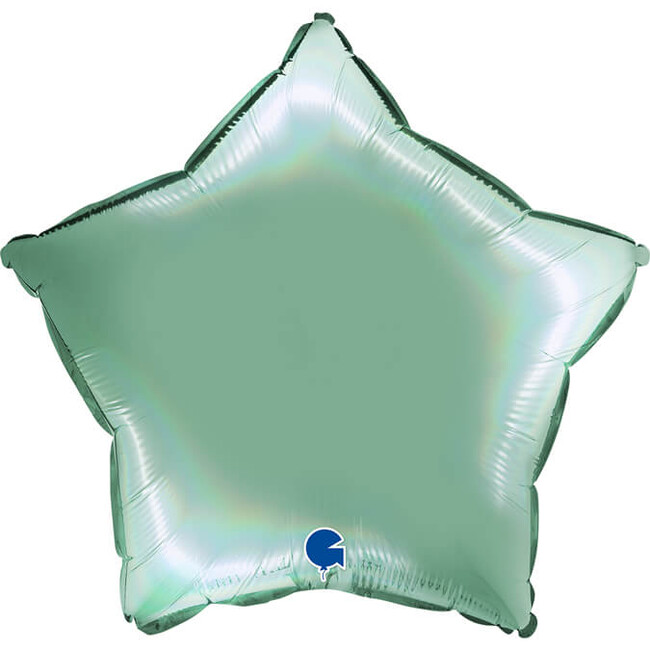 Levně Fóliový balón hvězda tyrkysová 45cm