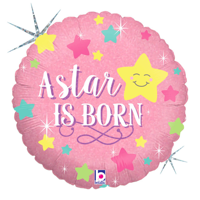 Fóliový balónek IT'S a Girl Star is Born 46cm