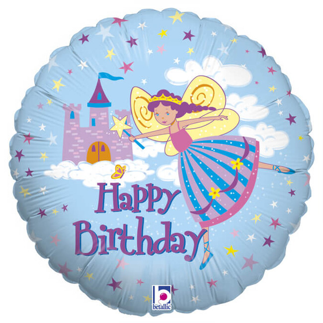 Fóliový balónek Kouzelná Víla Happy Birthday 46cm