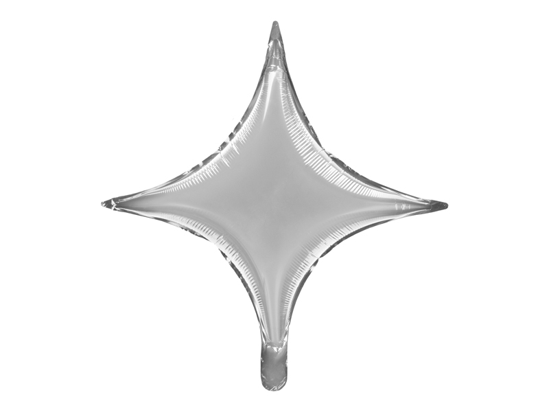 Levně Fóliový balónek hvězda stříbrná 45cm