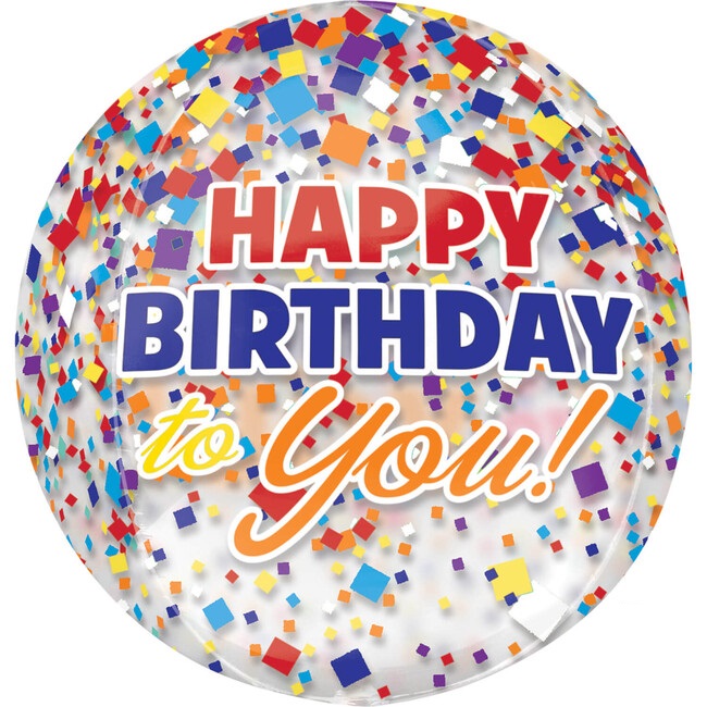 Fóliový balónek orbz Happy Birthday to You 40cm