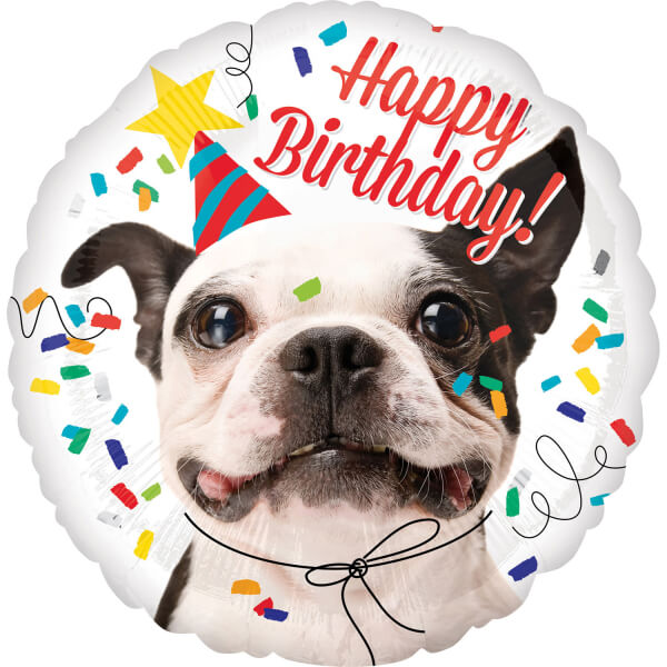 Levně Fóliový balónek Pes Happy Birthday 45cm