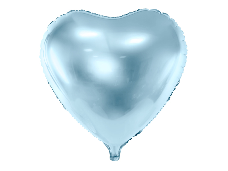 Fóliový balónek Srdce světlemodrý 45cm