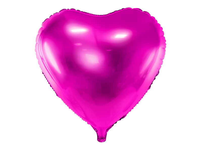Fóliový balónek srdce tmavě růžové 45cm