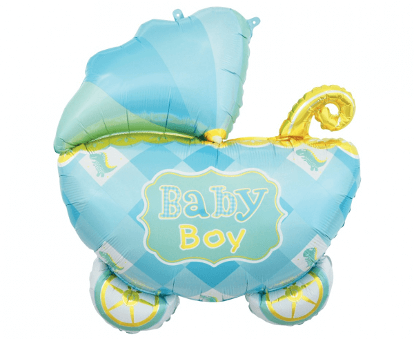 Fóliový balónek supershape Baby Boy kočárek 60cm