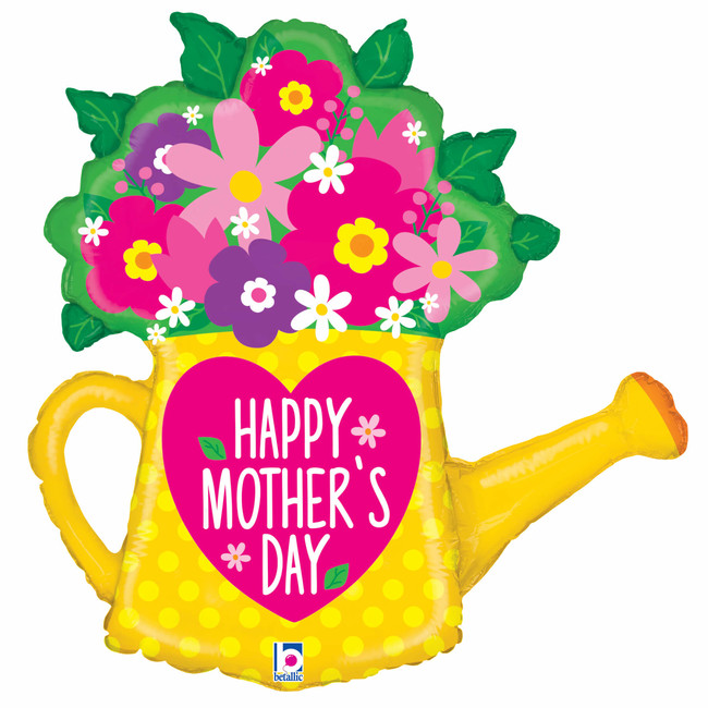 Fóliový balónek Supershape Happy Mother Day Květináč 81cm