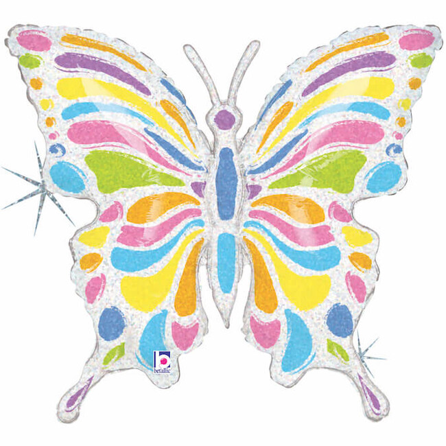 Levně Fóliový balónek Supershape Motýl pastelový 84cm