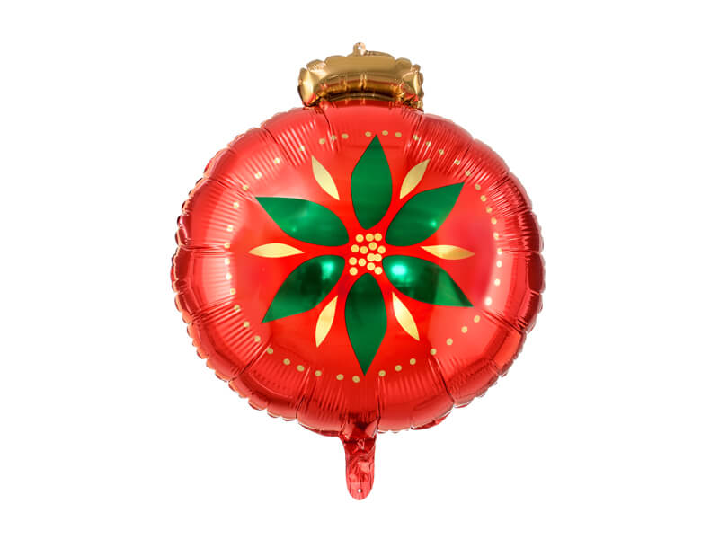 Fóliový balónek Vánoční koule 51x49cm