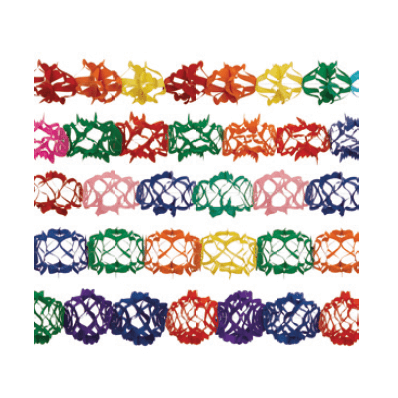 Levně Girlanda barevný mix vzorů 400cm