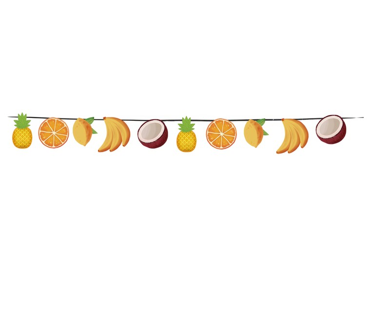 Levně Girlanda letní ovoce 300cm