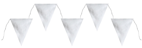 Girlanda vlaječek bílé 26x300cm