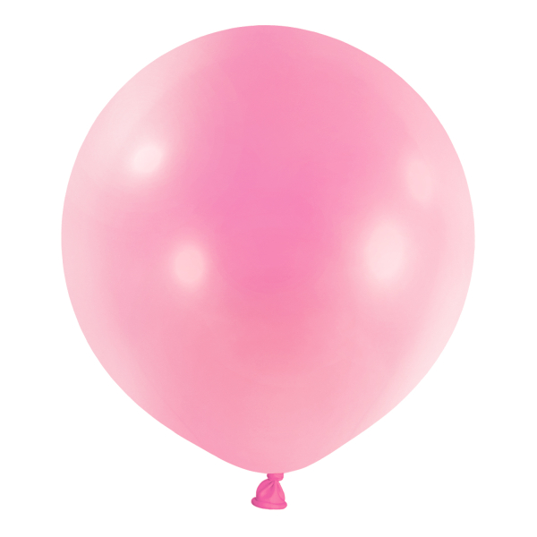 Levně Kulatý balónek světle růžový 61cm 1ks