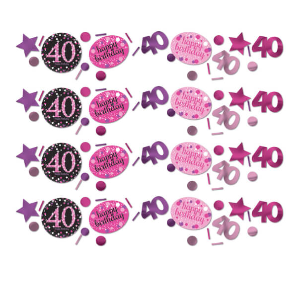 Levně Konfety 40 Pink Diamonds 34g