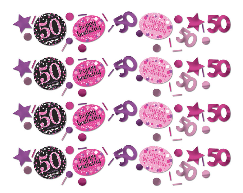 Levně Konfety 50 Pink Diamonds 34g
