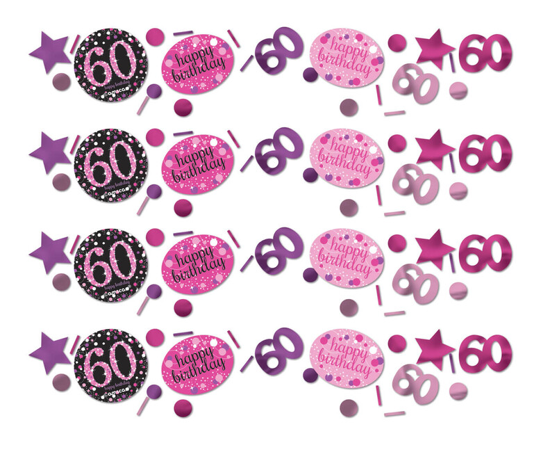 Levně Konfety 60 Pink Diamonds 34g