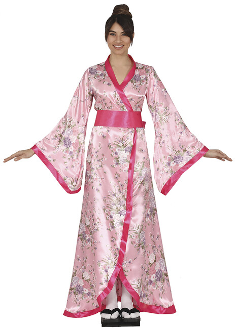 Levně Kostým Kimono Růžová M 38-40
