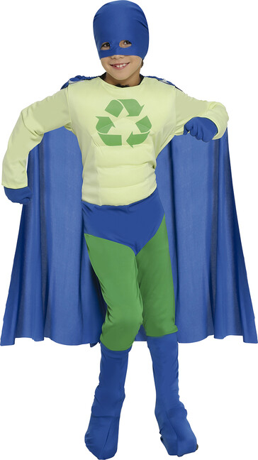 Levně Kostým Superhrdina Recyklování 5-6 let
