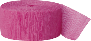 Levně Krepový papír růžový 24m x 4.5cm