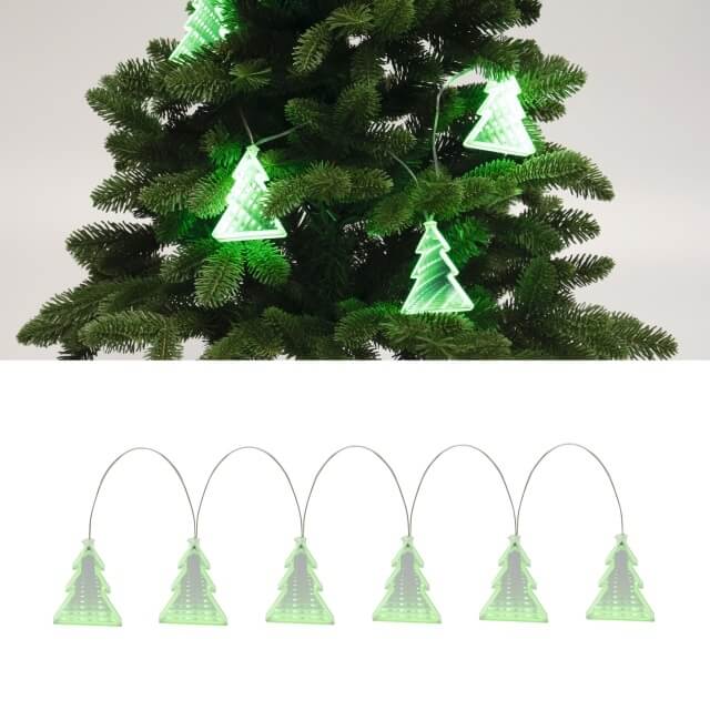 LED Světelná girlanda Vánoční stromek 30+100cm