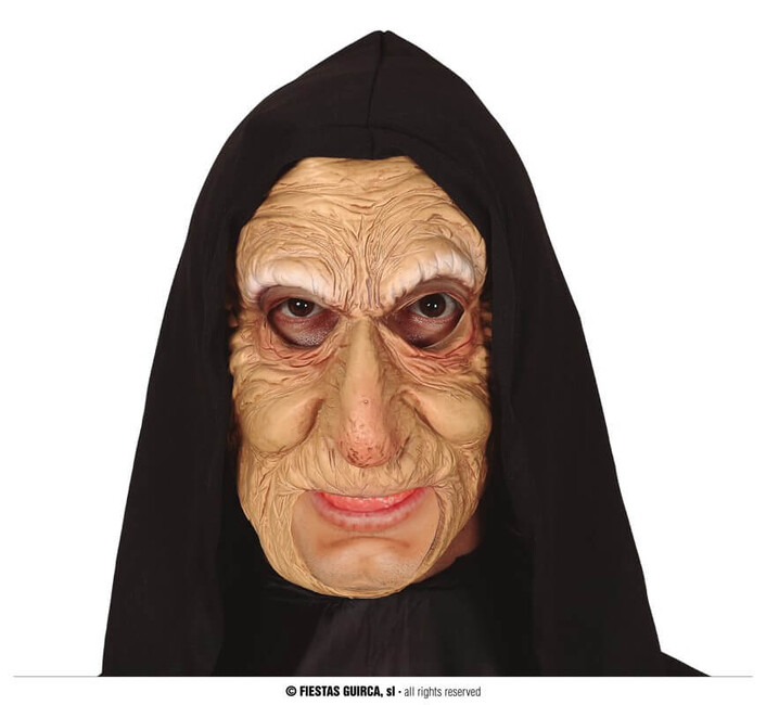 Maska Stará čarodějnice s kapucí