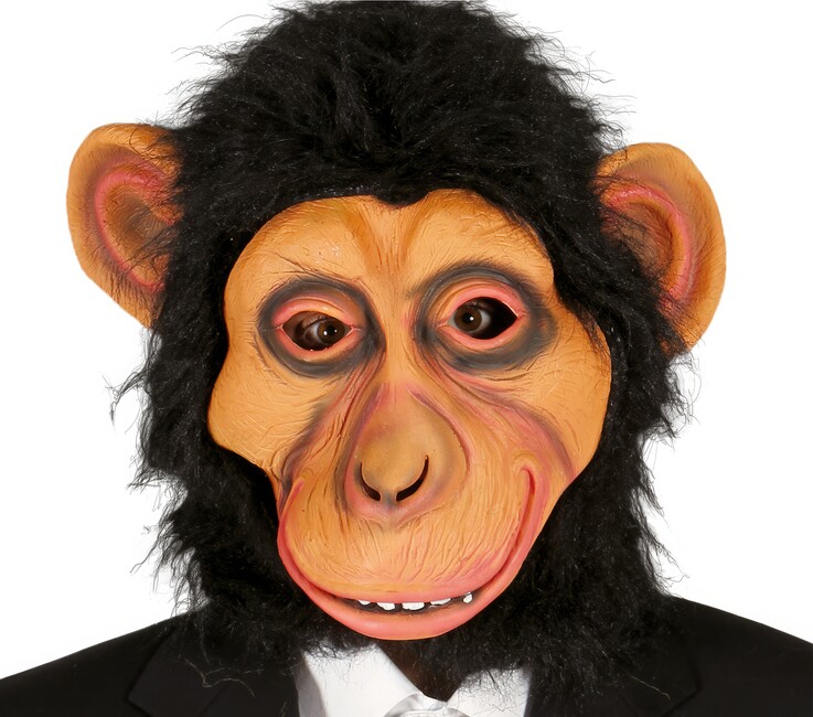 Levně Maska Opice+vlasy latex