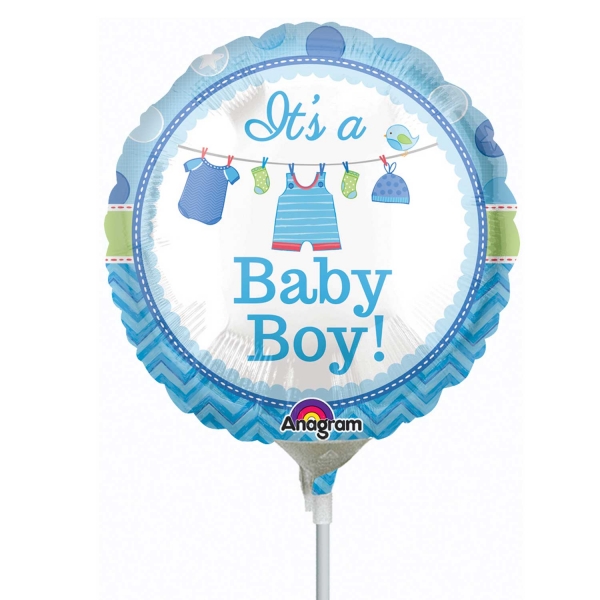 Levně Mini fóliový balónek It's a baby boy 23cm