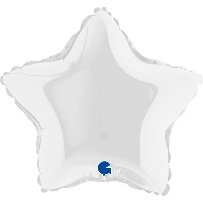Levně Mini fóliový balónek hvězda bílá 24cm