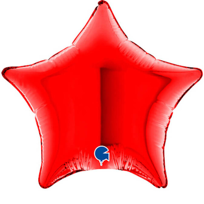 Levně Mini fóliový balónek hvězda červená 12cm