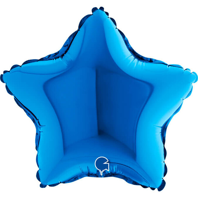 Levně Mini fóliový balónek hvězda modrá 23cm