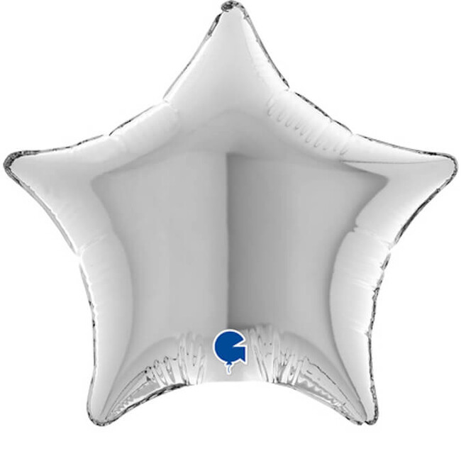 Levně Mini fóliový balónek hvězda stříbrná 12cm