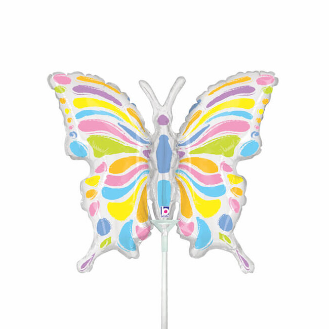 Levně Mini fóliový balónek Motýl pastelový 36cm