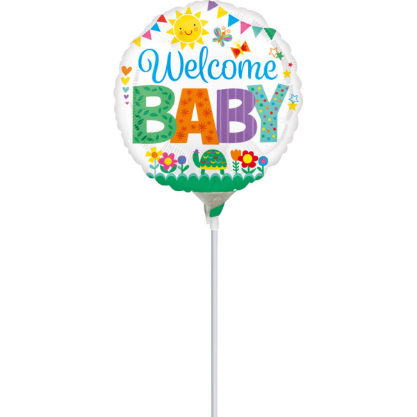 Levně Mini fóliový balónek Welcome Baby Cute 23cm