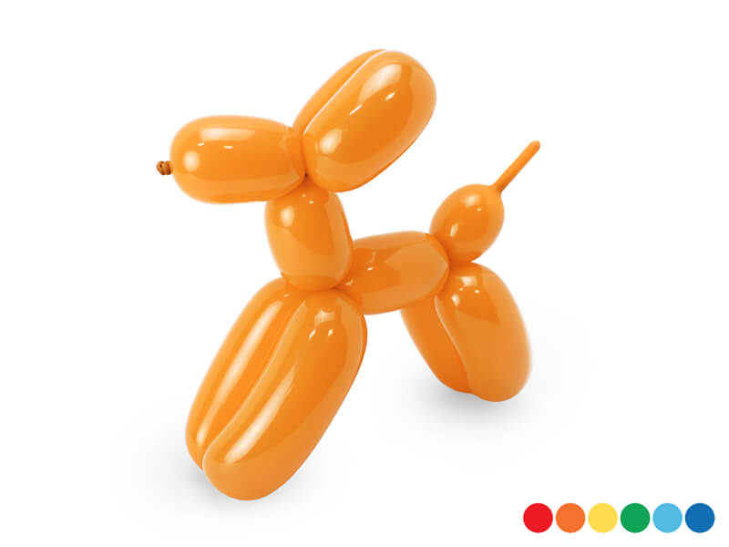 Levně Modelovací balónky duhově barevné+pumpa 130cm 30ks