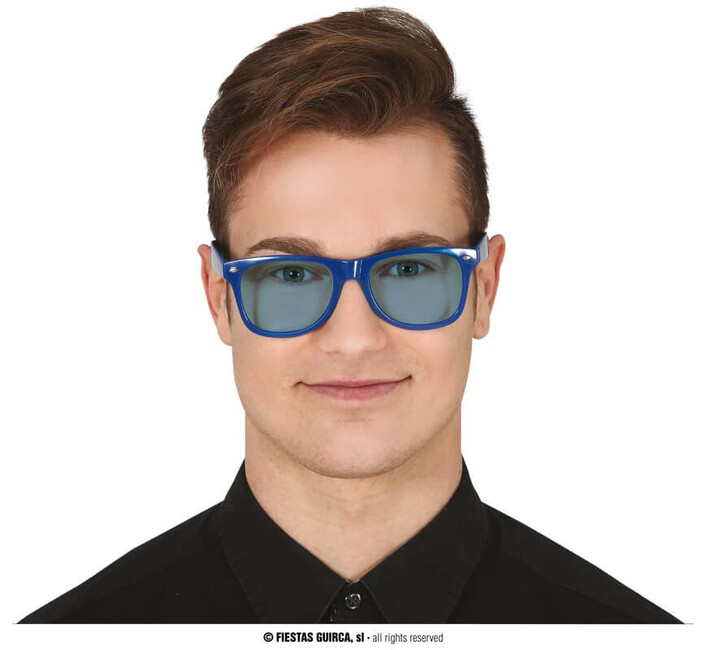 Modré brýle s modrými sklíčky