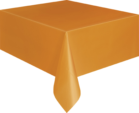 Levně Ubrus plastový oranžový 137x274cm