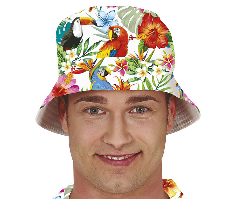 Pánský havajský klobouk Papoušci