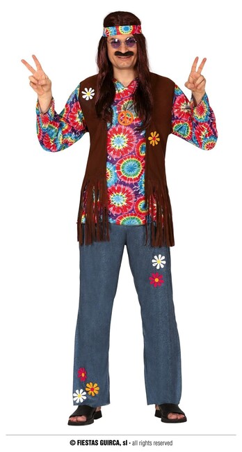 Pánský kostým Hippie M 48-50