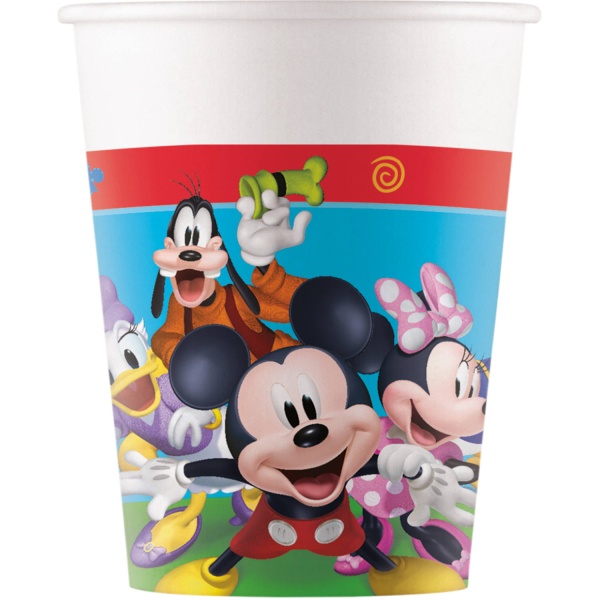 Levně Papírové kelímky Mickey Mouse 200ml 8ks