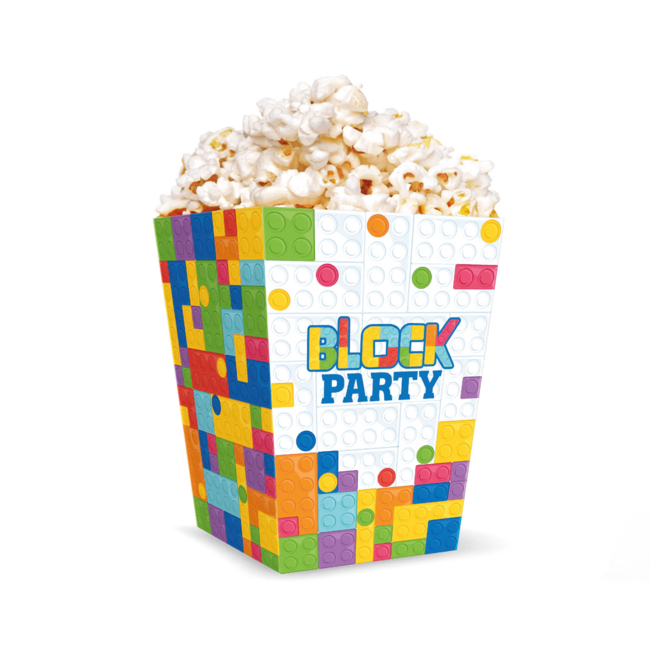 Levně Popcornové krabice Lego 6ks 12,5x8,5cm