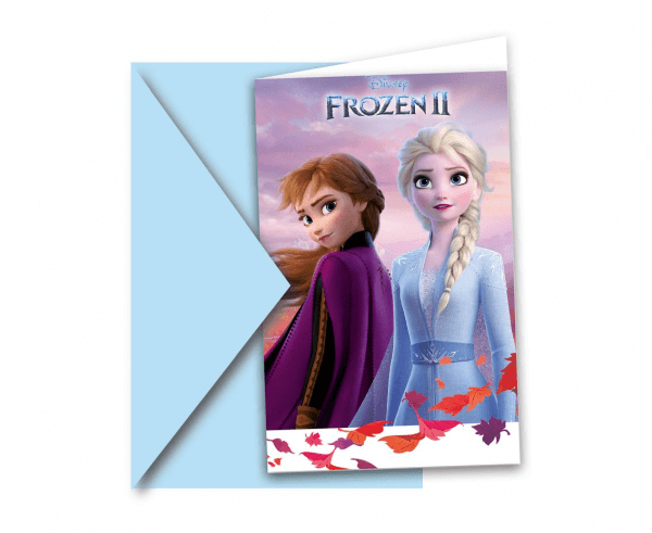 Levně Pozvánky Frozen II 6ks