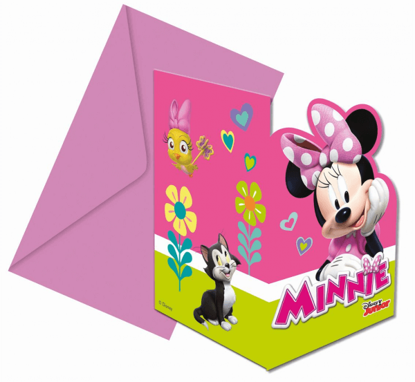 Levně Pozvánky Minnie Mouse 6ks