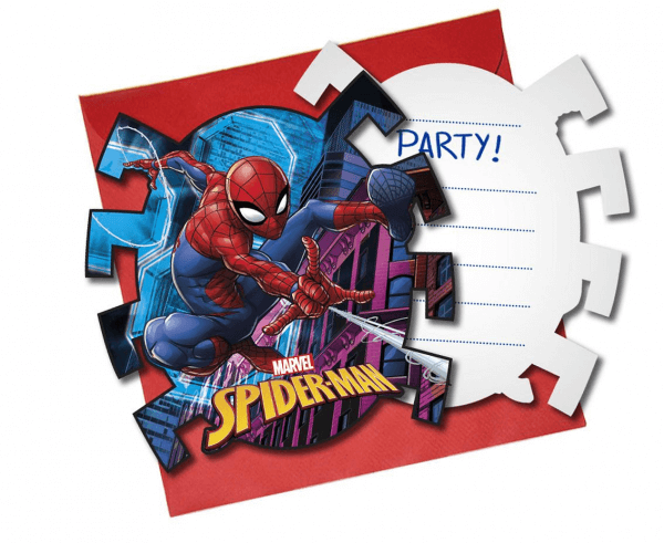 Levně Pozvánky Spiderman Team Up 6ks